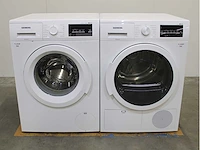 Siemens iq500 isensoric aquastop iqdrive wasmachine & siemens iq500 isensoric bestcollection wasdroger - afbeelding 1 van  8
