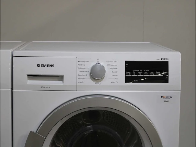 Siemens iq500 isensoric aquastop iqdrive wasmachine & siemens iq500 isensoric droger - afbeelding 6 van  8