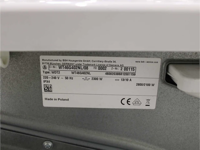 Siemens iq500 isensoric aquastop iqdrive wasmachine & siemens iq500 isensoric droger - afbeelding 8 van  8