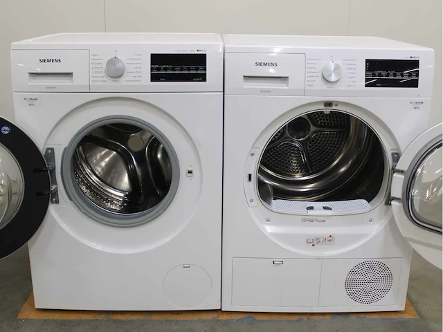 Siemens iq500 isensoric aquastop iqdrive wasmachine & siemens iq500 isensoric droger - afbeelding 2 van  8