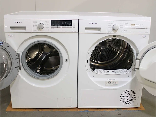 Siemens iq500 isensoric aquastop iqdrive wasmachine & siemens iq500 isensoric selfcleaning condenser droger - afbeelding 2 van  8