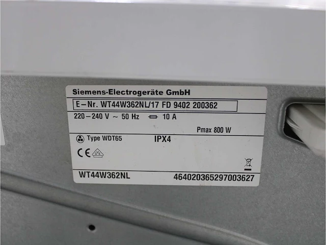 Siemens iq500 isensoric aquastop iqdrive wasmachine & siemens iq500 isensoric selfcleaning condenser droger - afbeelding 8 van  8