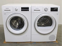 Siemens iq500 isensoric aquastop iqdrive wasmachine & siemens iq500 isensoric selfcleaning condenser wasdroger - afbeelding 1 van  8