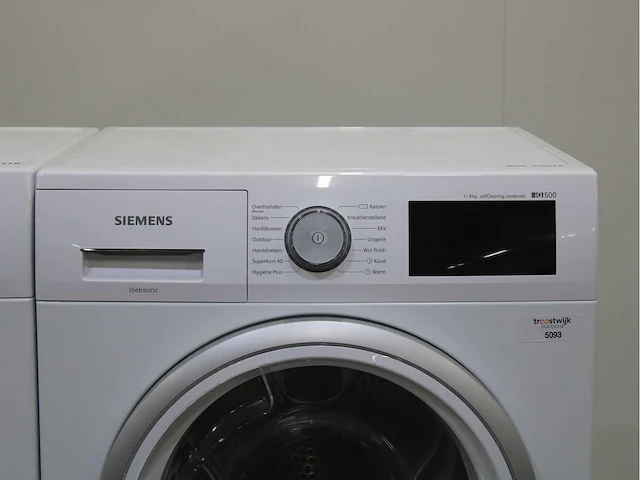 Siemens iq500 isensoric aquastop iqdrive wasmachine & siemens iq500 isensoric selfcleaning condenser wasdroger - afbeelding 6 van  8