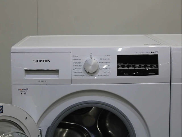 Siemens iq500 isensoric aquastop iqdrive wasmachine & siemens iq500 isensoric selfcleaning condenser wasdroger - afbeelding 3 van  8