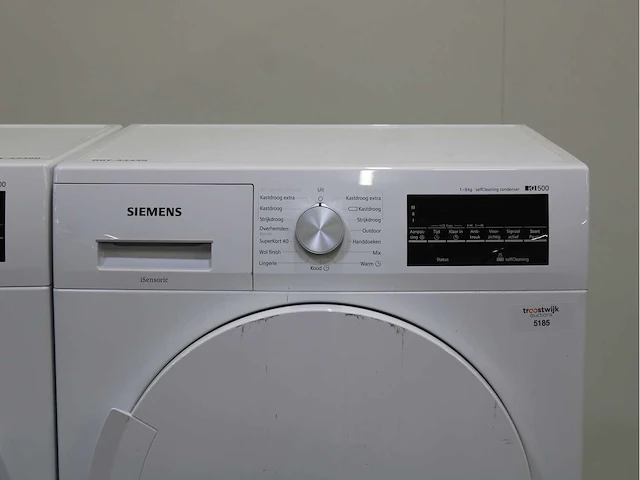 Siemens iq500 isensoric aquastop iqdrive wasmachine & siemens iq500 isensoric selfcleaning condenser wasdroger - afbeelding 6 van  8