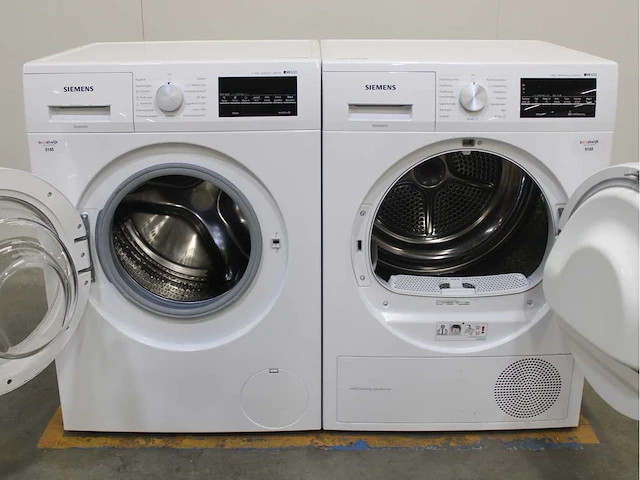 Siemens iq500 isensoric aquastop iqdrive wasmachine & siemens iq500 isensoric selfcleaning condenser wasdroger - afbeelding 2 van  8