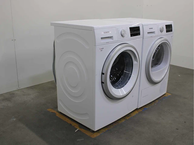 Siemens iq500 isensoric aquastop iqdrive wasmachine & siemens iq500 isensoric selfcleaning condenser wasdroger - afbeelding 4 van  8