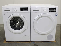 Siemens iq500 isensoric aquastop iqdrive wasmachine & siemens iq500 isensoric selfcleaning condenser wasdroger - afbeelding 1 van  8