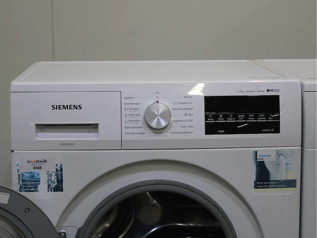Siemens iq500 isensoric aquastop iqdrive wasmachine & siemens iq500 isensoric wasdroger - afbeelding 3 van  8