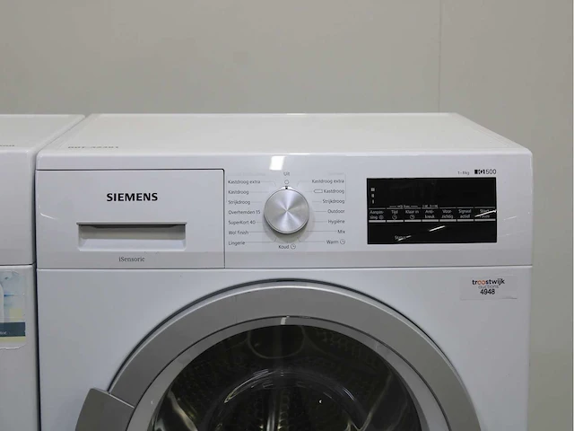 Siemens iq500 isensoric aquastop iqdrive wasmachine & siemens iq500 isensoric wasdroger - afbeelding 6 van  8