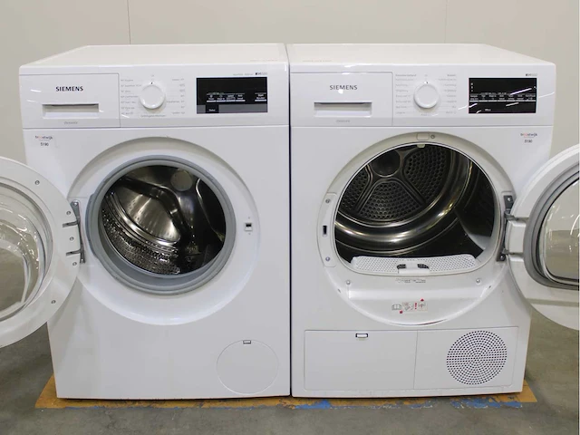 Siemens iq500 isensoric aquastop iqdrive wasmachine & siemens iq500 isensoric wasdroger - afbeelding 2 van  8