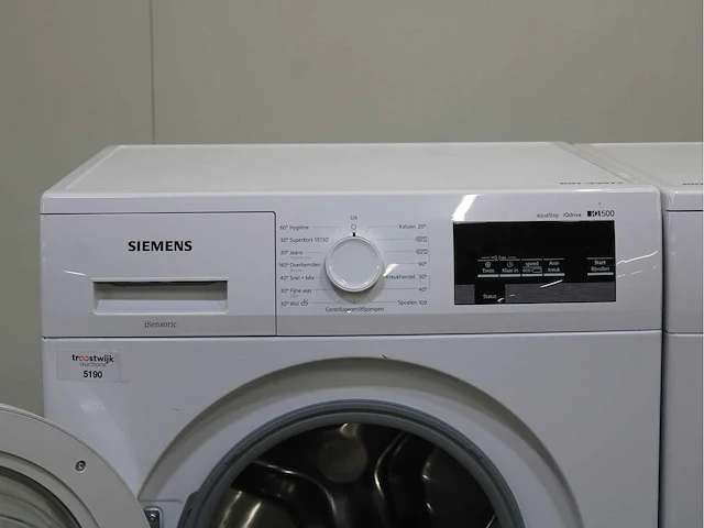 Siemens iq500 isensoric aquastop iqdrive wasmachine & siemens iq500 isensoric wasdroger - afbeelding 3 van  8