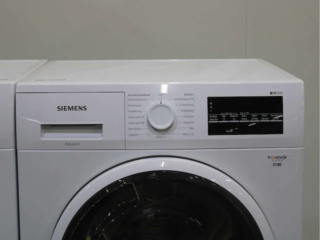 Siemens iq500 isensoric aquastop iqdrive wasmachine & siemens iq500 isensoric wasdroger - afbeelding 6 van  8