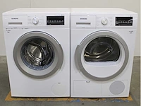 Siemens iq500 isensoric aquastop iqdrive wasmachine & siemens iq500 isensoric wasdroger - afbeelding 1 van  8