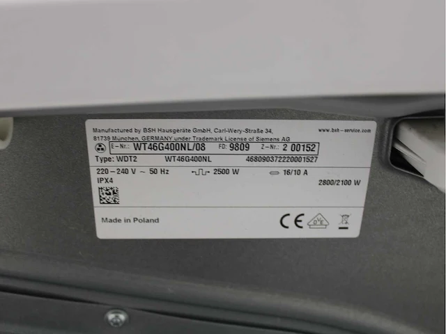 Siemens iq500 isensoric aquastop iqdrive wasmachine & siemens iq500 isensoric wasdroger - afbeelding 8 van  8