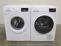 Siemens iq500 isensoric aquastop iqdrive wasmachine & siemens iq500 isensoric wasdroger - afbeelding 1 van  8