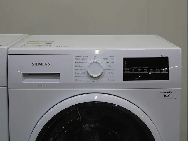 Siemens iq500 isensoric aquastop iqdrive wasmachine & siemens iq500 isensoric wasdroger - afbeelding 6 van  8