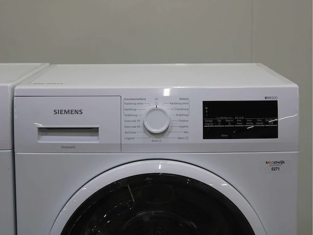 Siemens iq500 isensoric aquastop iqdrive wasmachine & siemens iq500 isensoric wasdroger - afbeelding 6 van  8
