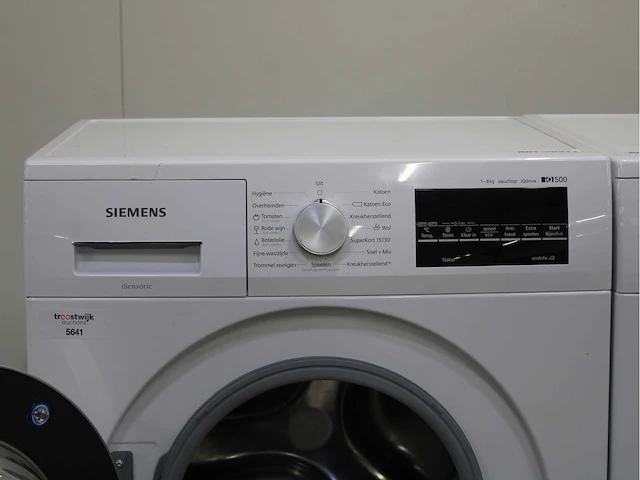 Siemens iq500 isensoric aquastop iqdrive wasmachine & siemens iq500 isensoric wasdroger - afbeelding 3 van  8