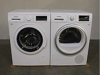 Siemens iq500 isensoric aquastop iqdrive wasmachine & siemens iq500 selfcleaning condenser wasdroger - afbeelding 1 van  8