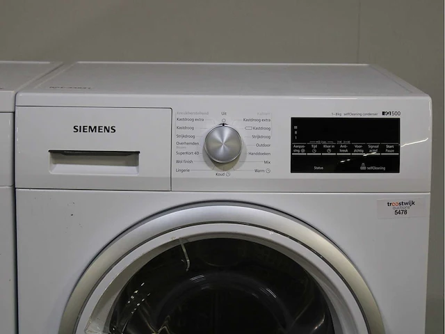 Siemens iq500 isensoric aquastop iqdrive wasmachine & siemens iq500 selfcleaning condenser wasdroger - afbeelding 4 van  8