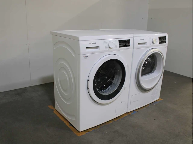 Siemens iq500 isensoric aquastop iqdrive wasmachine & siemens iq500 selfcleaning condenser wasdroger - afbeelding 5 van  8