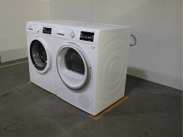 Siemens iq500 isensoric aquastop iqdrive wasmachine & siemens iq500 selfcleaning condenser wasdroger - afbeelding 6 van  8