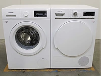 Siemens iq500 isensoric aquastop iqdrive wasmachine & siemens iq700 isensoric selfcleaning condenser wasdroger - afbeelding 1 van  8