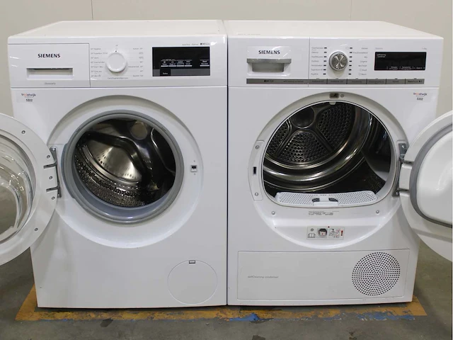 Siemens iq500 isensoric aquastop iqdrive wasmachine & siemens iq700 isensoric selfcleaning condenser wasdroger - afbeelding 2 van  8
