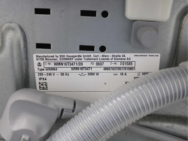 Siemens iq500 isensoric aquastop iqdrive wasmachine & siemens iq700 isensoric selfcleaning condenser wasdroger - afbeelding 5 van  8