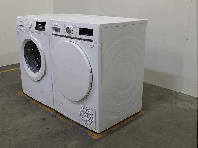 Siemens iq500 isensoric aquastop iqdrive wasmachine & siemens iq700 isensoric selfcleaning condenser wasdroger - afbeelding 7 van  8