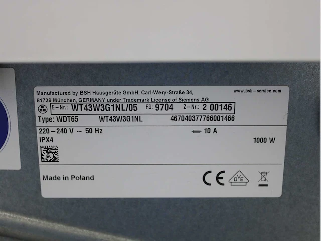 Siemens iq500 isensoric aquastop iqdrive wasmachines & siemens iq500 isensoric bestcollection selfcleaning condenser wasdrogers - afbeelding 8 van  8