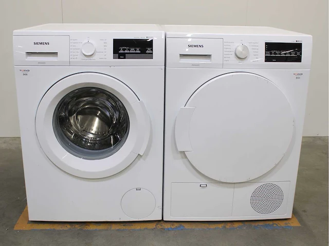 Siemens iq500 isensoric aquastop iqdrive wasmachines & siemens iq500 isensoric bestcollection wasdrogers - afbeelding 1 van  8