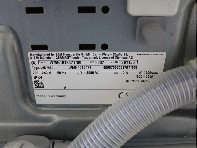 Siemens iq500 isensoric aquastop iqdrive wasmachines & siemens iq500 isensoric bestcollection wasdrogers - afbeelding 5 van  8