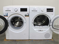 Siemens iq500 isensoric aquastop wasmachine & siemens iq500 isensoric bestcollection selfcleaning condenser wasdroger - afbeelding 1 van  8