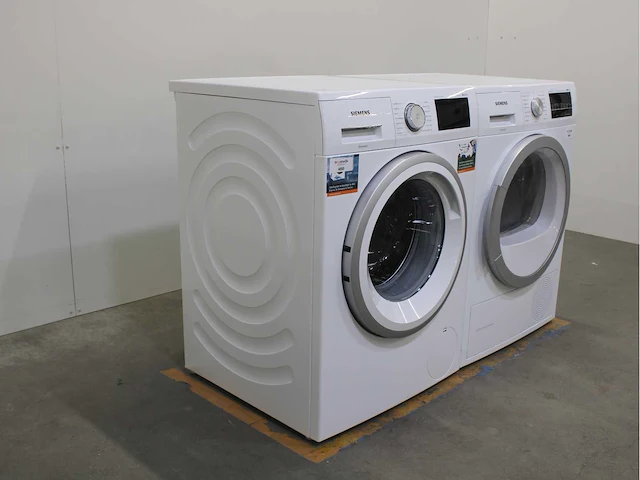 Siemens iq500 isensoric aquastop wasmachine & siemens iq500 isensoric bestcollection selfcleaning condenser wasdroger - afbeelding 4 van  8
