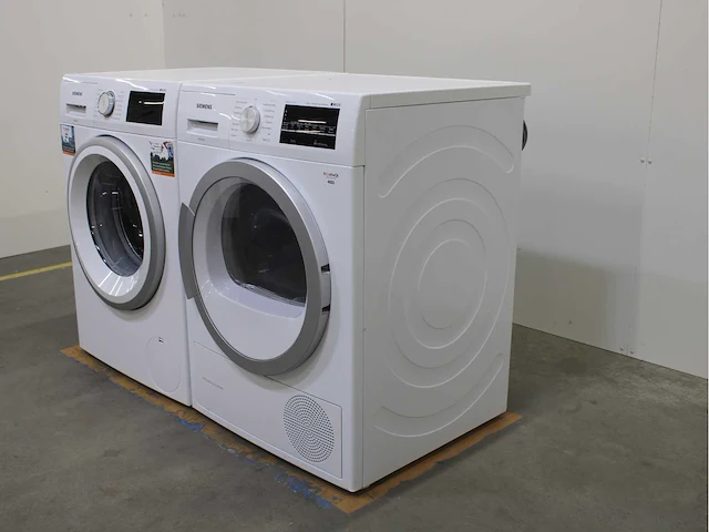 Siemens iq500 isensoric aquastop wasmachine & siemens iq500 isensoric bestcollection selfcleaning condenser wasdroger - afbeelding 7 van  8
