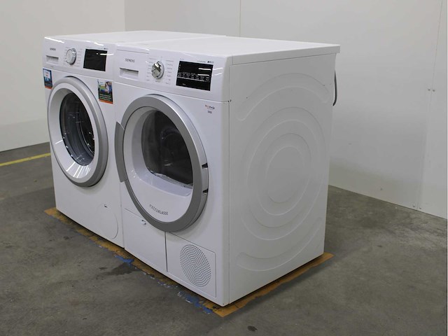 Siemens iq500 isensoric aquastop wasmachine & siemens iq500 isensoric extraklasse wasdroger - afbeelding 7 van  8