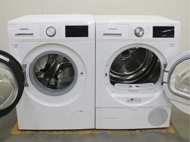 Siemens iq500 isensoric bestcollection aquastop wasmachine & siemens iq500 isensoric selfcleaning condenser extraklasse wasdroger - afbeelding 2 van  8