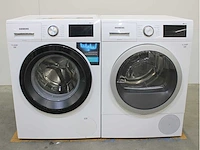Siemens iq500 isensoric i-dos aquastop iqdrive wasmachine & siemens iq500 isensoric selfcleaning condenser wasdroger - afbeelding 1 van  8