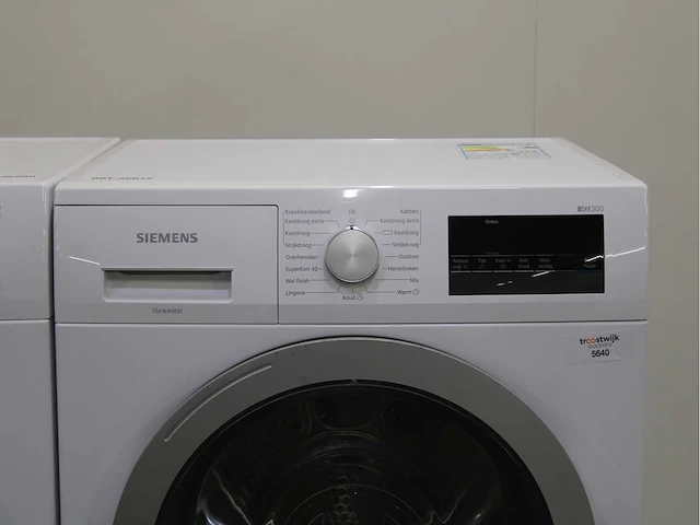 Siemens iq500 isensoric iqdrive aquastop wasmachine & siemens iq300 isensoric wasdroger - afbeelding 6 van  8