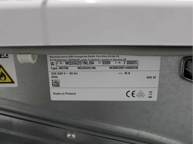 Siemens iq500 isensoric iqdrive aquastop wasmachine & siemens iq500 isensoric wasdroger - afbeelding 8 van  8