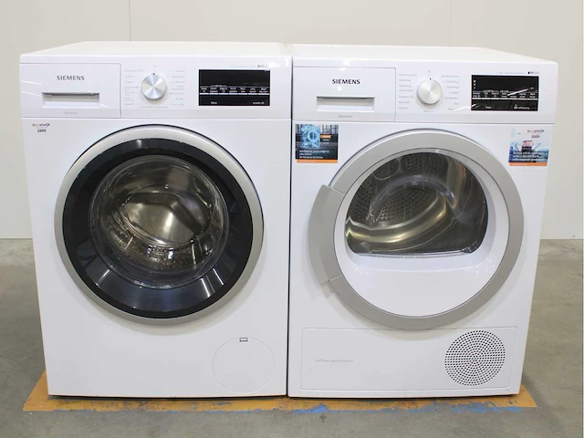 Siemens iq500 isensoric iqdrive aquastop wasmachines & siemens iq500 isensoric selfcleaning condenser wasdrogers - afbeelding 1 van  8