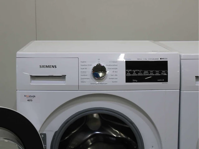 Siemens iq500 isensoric iqdrive extraklasse wasmachine & siemens iq300 isensoric extraklasse wasdroger - afbeelding 3 van  8