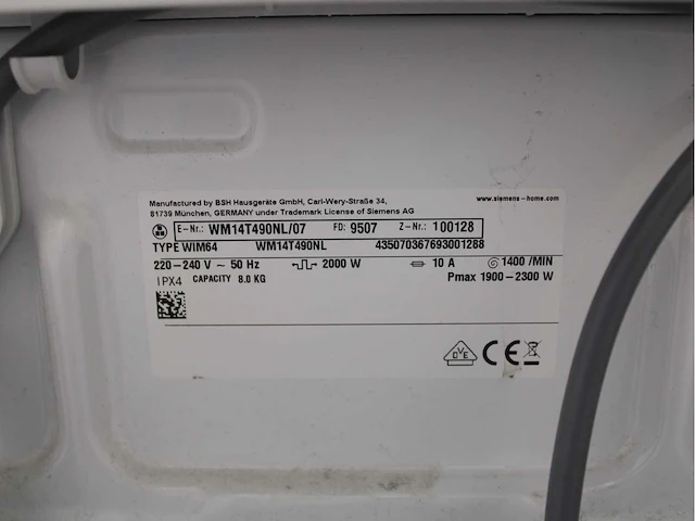 Siemens iq500 isensoric iqdrive extraklasse wasmachine & siemens iq300 isensoric extraklasse wasdroger - afbeelding 5 van  8