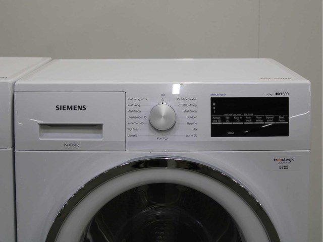 Siemens iq500 isensoric iqdrive extraklasse wasmachine & siemens iq500 isensoric bestcollection wasdroger - afbeelding 6 van  7