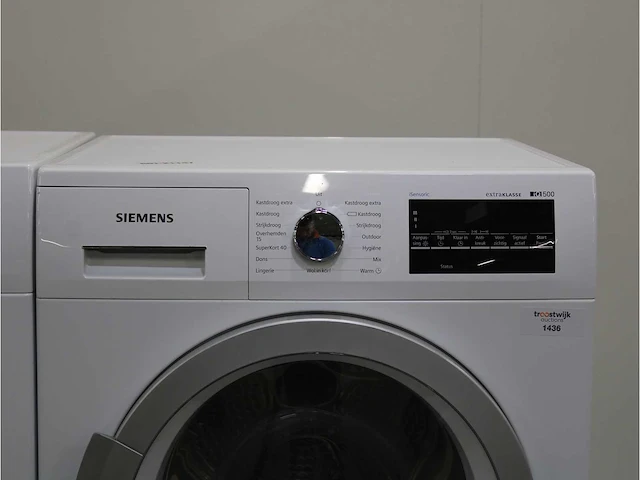 Siemens iq500 isensoric iqdrive extraklasse wasmachine & siemens iq500 isensoric extraklasse droger - afbeelding 6 van  8