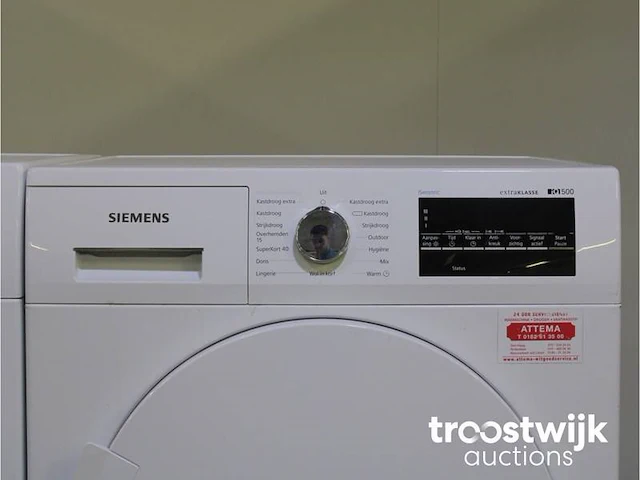 Siemens iq500 isensoric iqdrive extraklasse wasmachine & siemens iq500 isensoric extraklasse droger - afbeelding 6 van  8