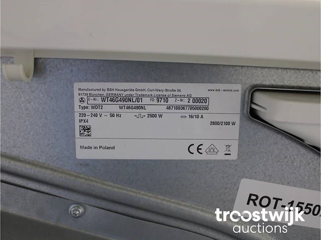 Siemens iq500 isensoric iqdrive extraklasse wasmachine & siemens iq500 isensoric extraklasse droger - afbeelding 8 van  8